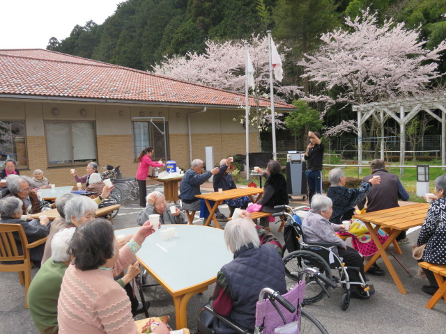 お花見スタート