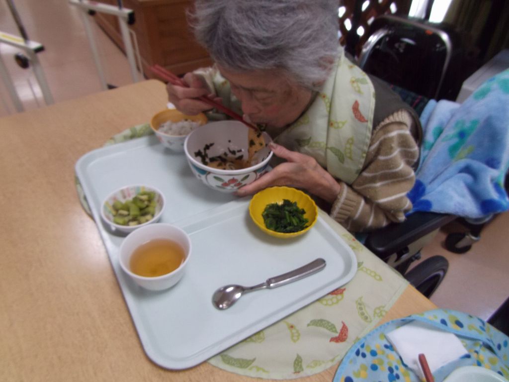 昼食の様子