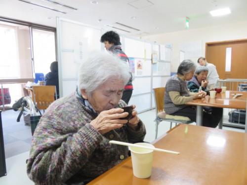 甘くて温かいぜんざい。