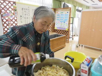 １日大活躍の奥様。