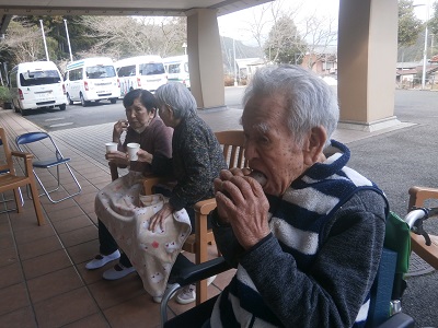 焼き芋が、ほくほく