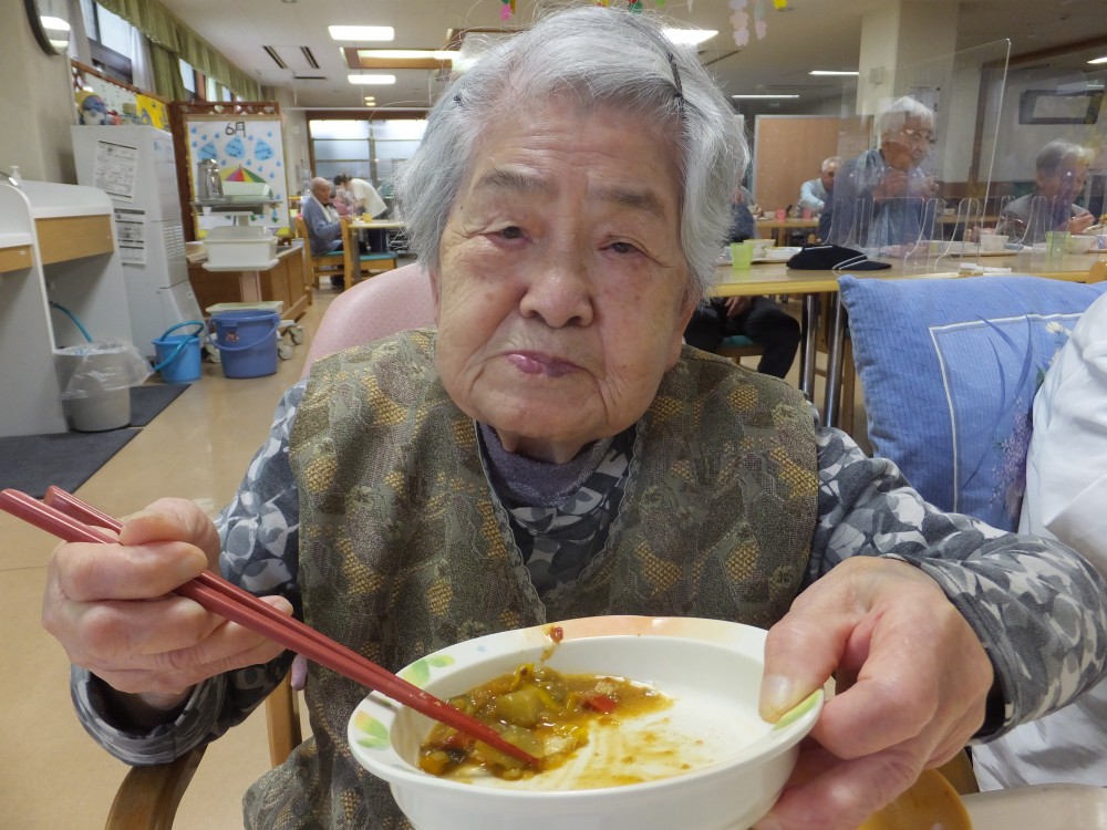 本日のお昼はキーマカレーだったよ！