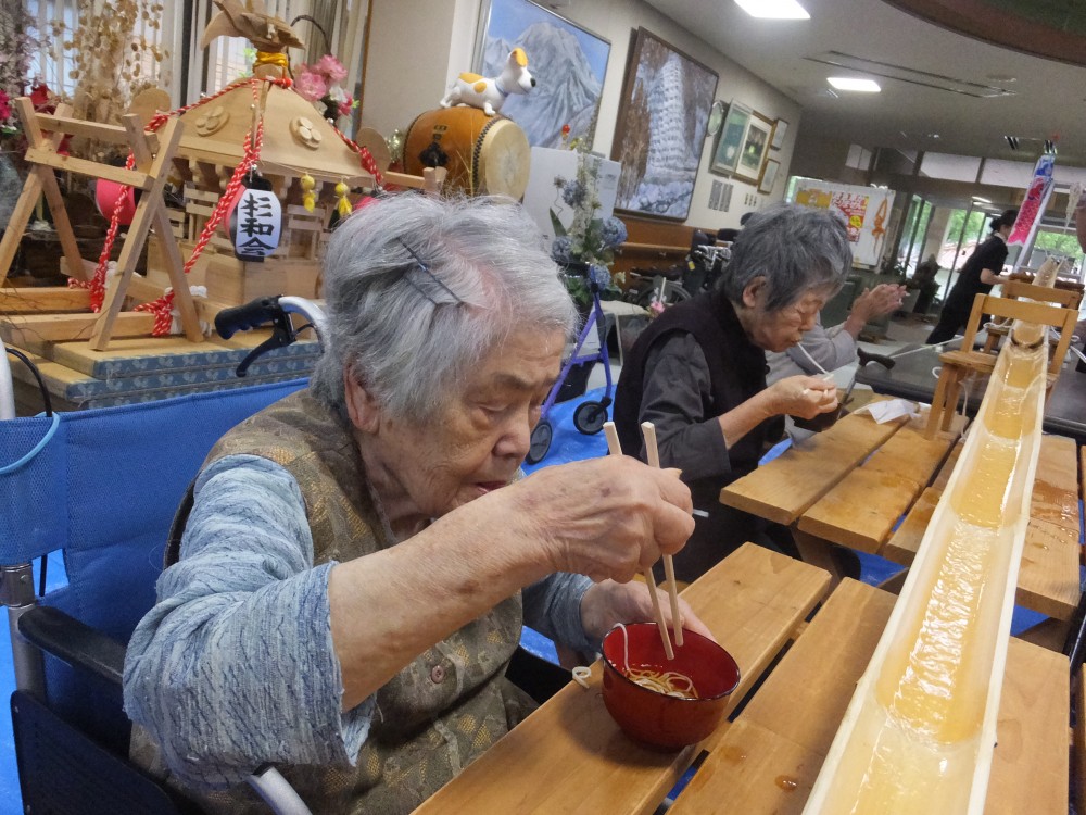 流しそうめんは最高に美味しかったです！