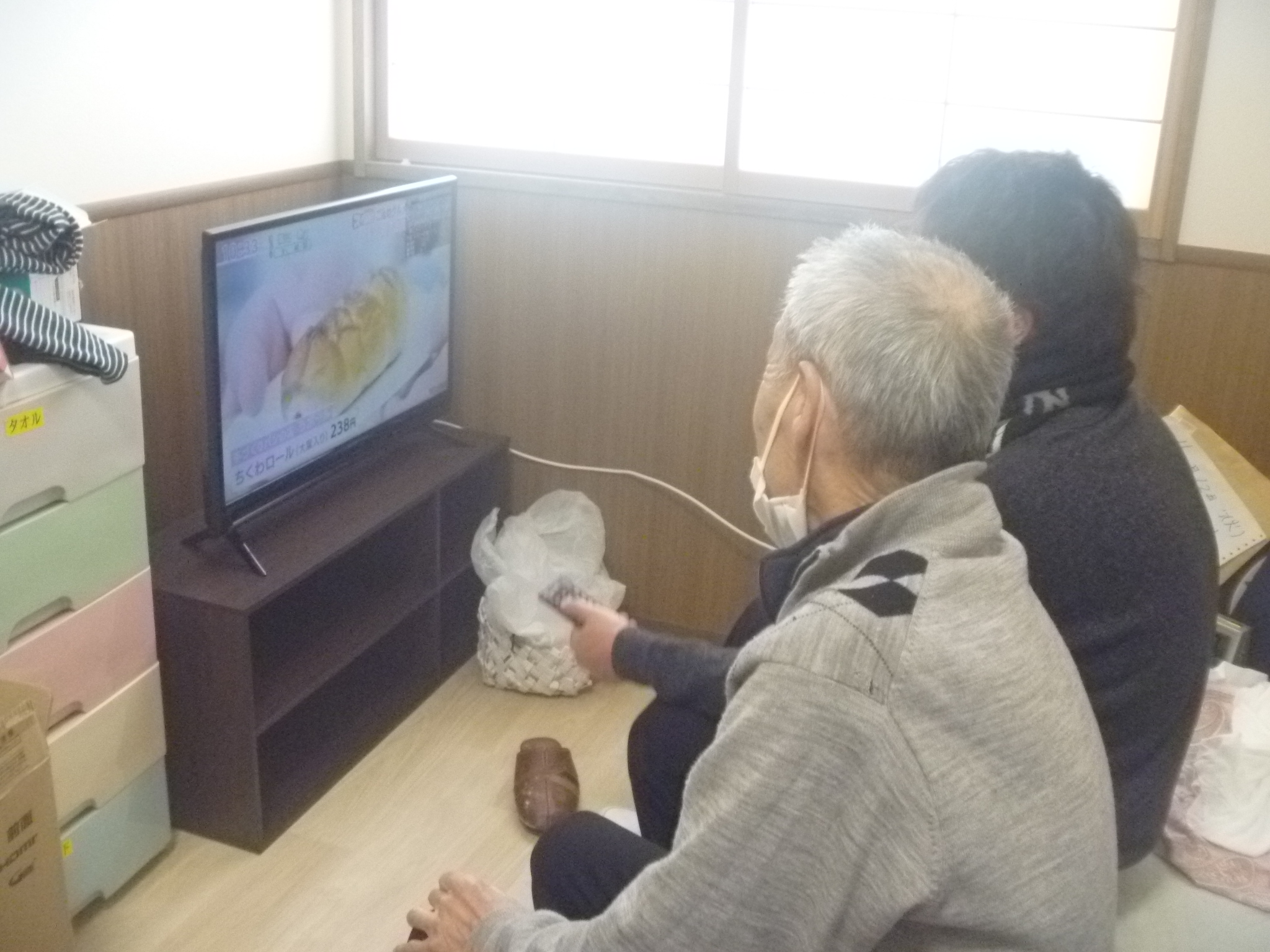 テレビが来ました。