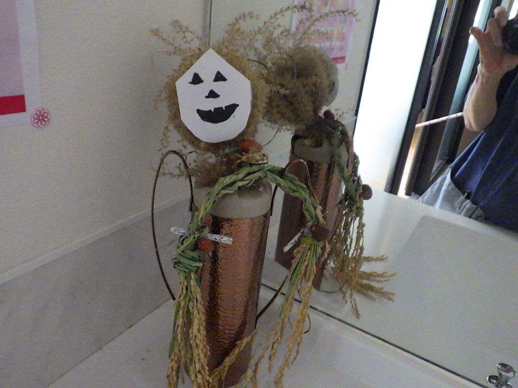 ハロウィンの飾り付け