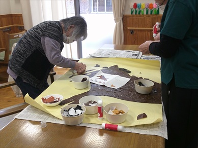 来年の干支飾りつくり