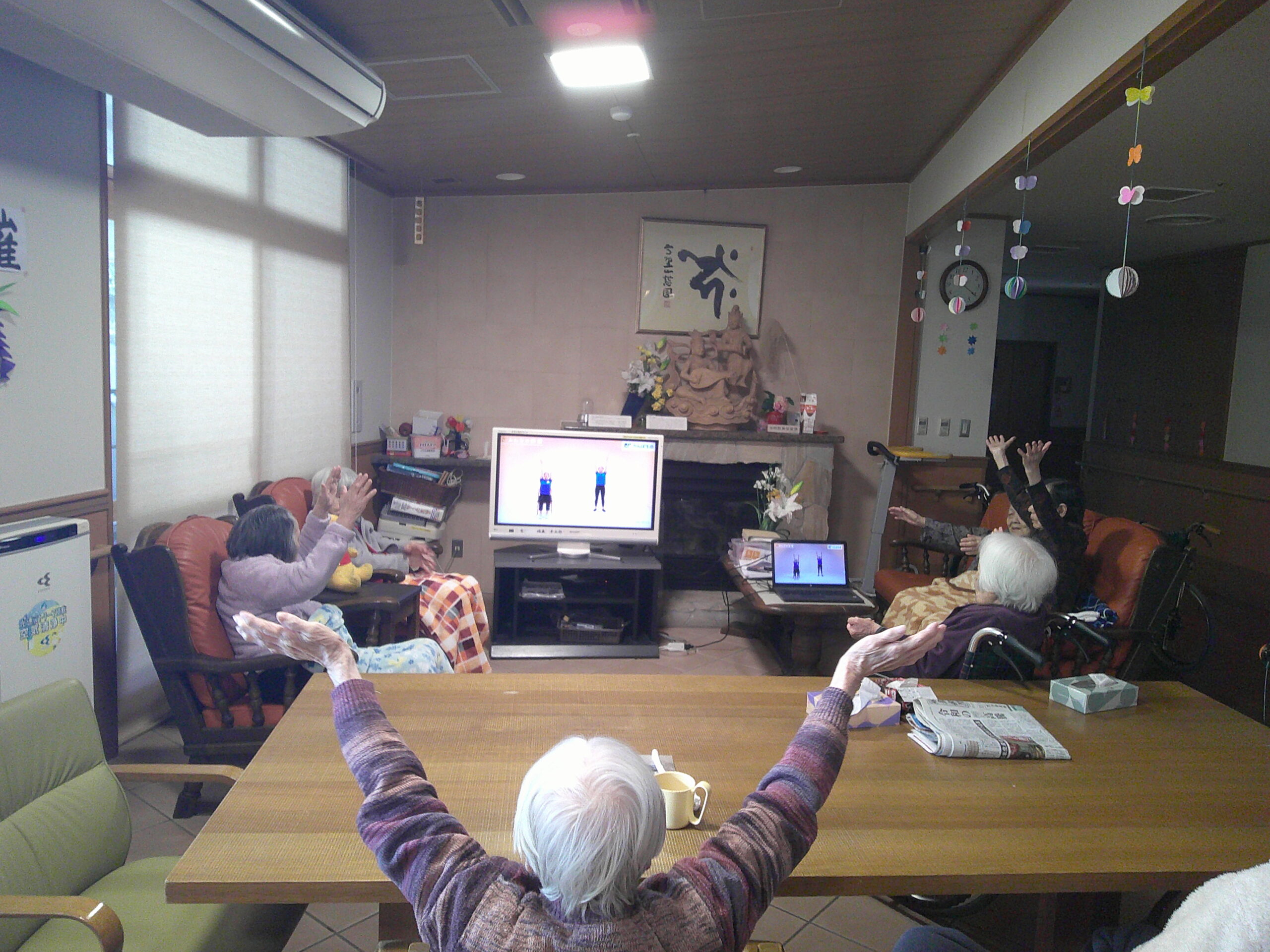 みんなで体操！！