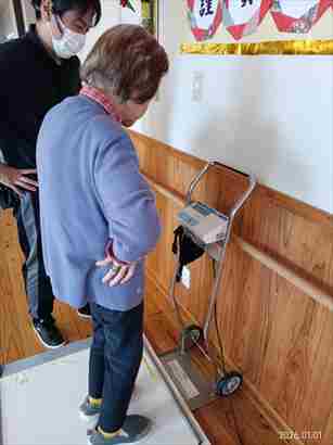 体重測定と喫茶