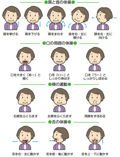 口腔体操は大切です。