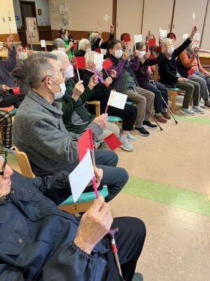 赤上げて、白上げないで、赤下げて