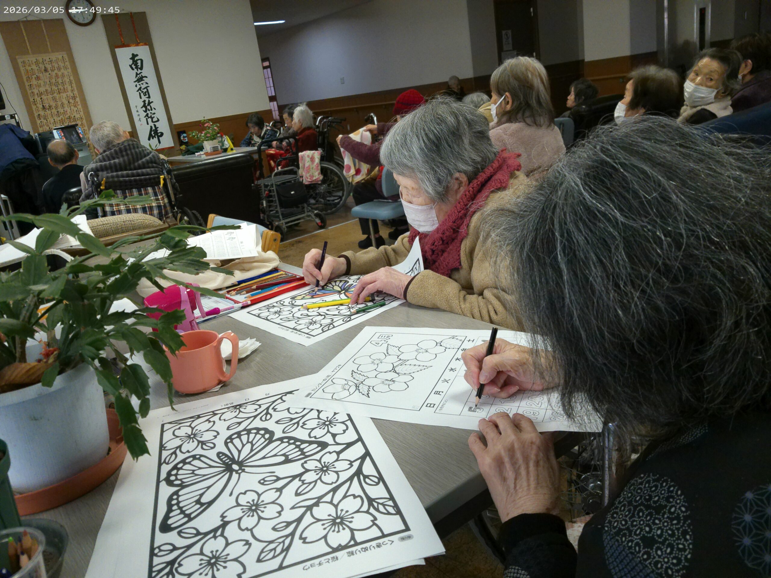 ぬりえをやりました。