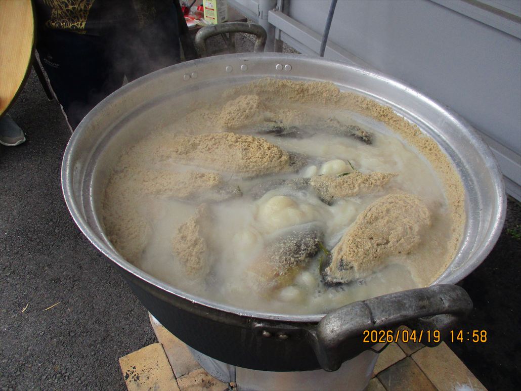 竹の子を茹でました