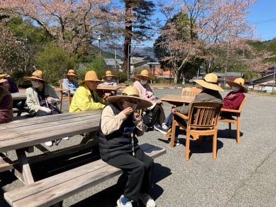 午前中はお茶会、そして午後はお花見