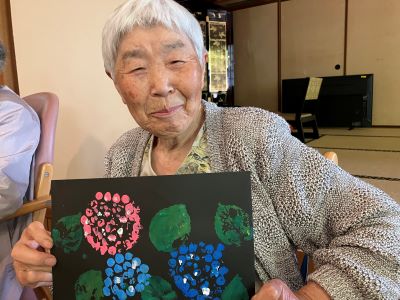 あじさいの作品作り