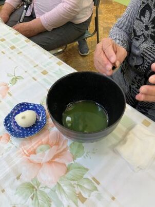 美味しいお抹茶頂きながら