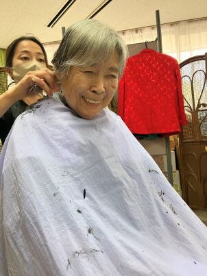 短めにカットして