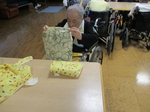 洗濯物たたみ